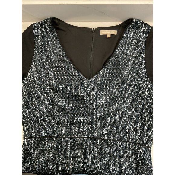 Banana Republic Wool Blend Fit and Flare Tweed Dress Size 14 - Picture 3 of 6